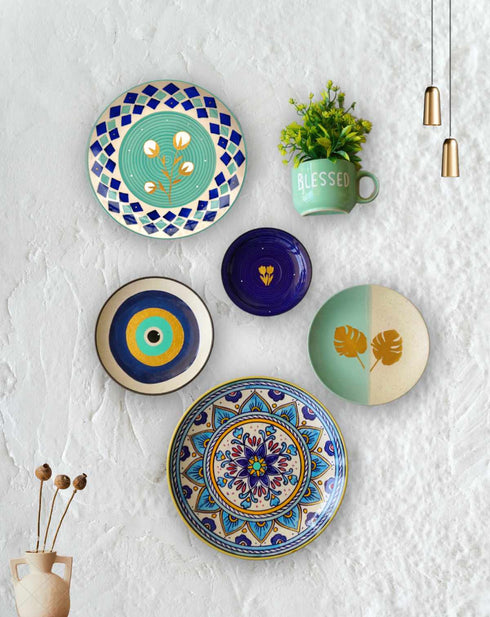 Teal Blue Wall Decor Combo - Buy 4, Get 4 FREE!